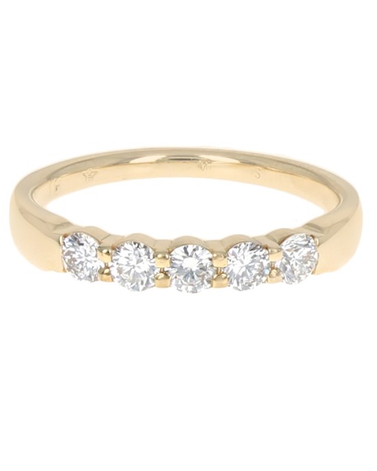 5 Stone Diamond Ring in Gold